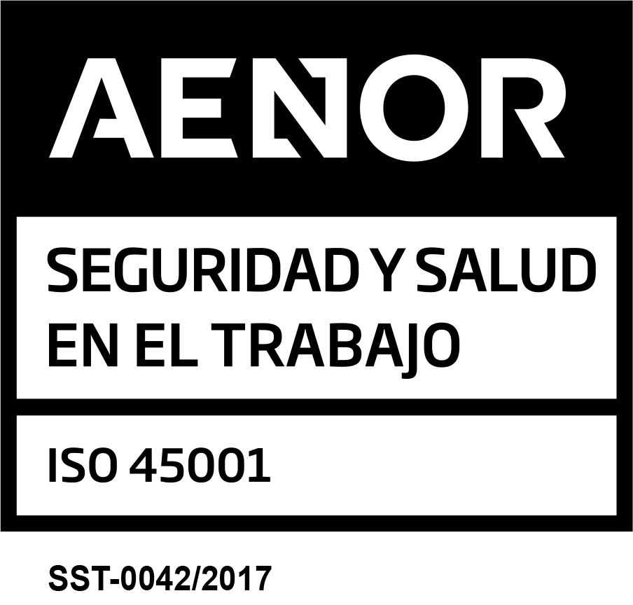 Certificado Aenor ISO 45001