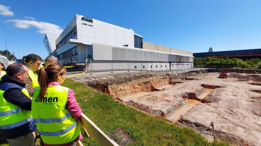 El Conselleiro de Educación visita AIMEN para conocer la evolución de las obras de su nuevo centro de fabricación avanzada y sostenible